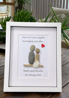 Here is to love, laughter and happily ever after' | Wedding Frame | Handmade Simply Ellie