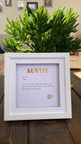 Aunt Quote | Personalised Frame Gift | Ireland