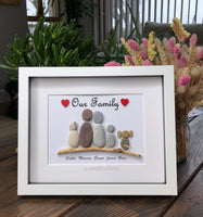 Unique Handmade Pebble Frame | Family Gifts | Ireland