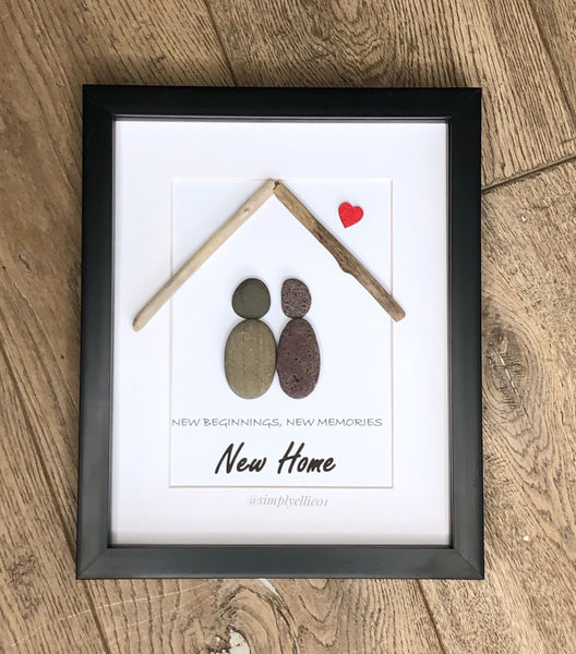 New Home Gift | Handmade Pebble Frame | Simply Ellie