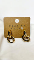 Double hoops earrings