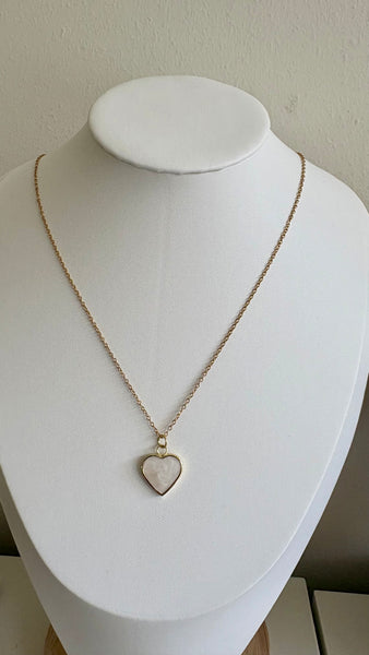 Pearl heart necklace