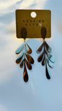 Leaf drop earrings