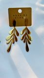 Leaf drop earrings