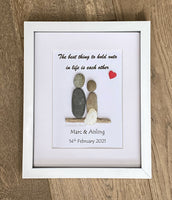 Wedding and Engagement Gift | Pebble Frame | Simply Ellie