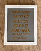 Best Days Frame | Simply Ellie | Handmade in Ireland