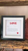 Love Definition Frame