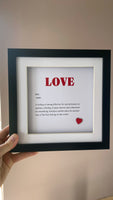 Love Definition Frame