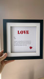 Love Definition Frame