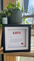 Love Definition Frame