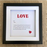 Love Definition Frame