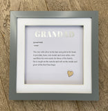 Grandad Definition | Handmade Frame | Simply Ellie