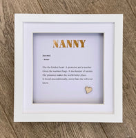 Personalised Frame | Nanny, Grandmother, Granny | Simply Ellie