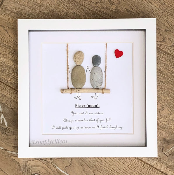 Sister Pebble Frame | Handmade Gift | Simply Ellie