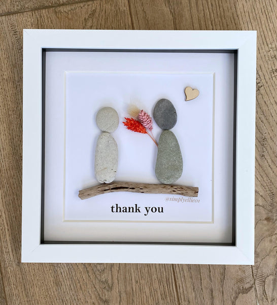 Thank You | Handmade Pebble Frame | Simply Ellie